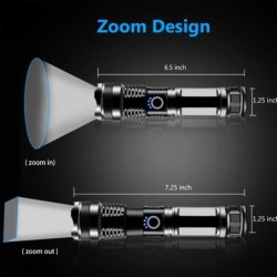 LinternasZ20 - XHP50 - batería 18650 - linterna LED - zoom - USB - resistente al agua