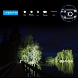 LinternasZ20 - XHP50 - batería 18650 - linterna LED - zoom - USB - resistente al agua