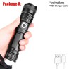 Z20 - XHP50 - 18650 battery - LED flashlight - zoom - USB - waterproofTorches