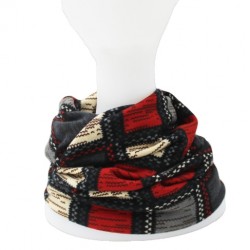 Sombreros / gorras2 en 1 - gorro / bufanda de invierno - diseño de cuadros - unisex