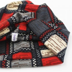 Sombreros / gorras2 en 1 - gorro / bufanda de invierno - diseño de cuadros - unisex