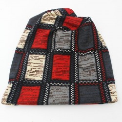 Sombreros / gorras2 en 1 - gorro / bufanda de invierno - diseño de cuadros - unisex