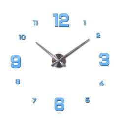 Pegatinas de paredReloj de pared 3D - adhesivo acrílico DIY - efecto espejo