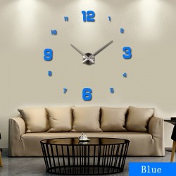 Pegatinas de paredReloj de pared 3D - adhesivo acrílico DIY - efecto espejo
