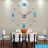 Pegatinas de paredReloj de pared 3D - adhesivo acrílico DIY - efecto espejo