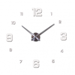Pegatinas de paredReloj de pared 3D - adhesivo acrílico DIY - efecto espejo