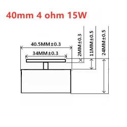 AltavocesAltavoz de audio - rango completo - neodimio - 40mm / 44mm / 50mm - 15W / 20W / 25W
