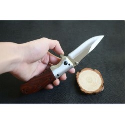 Cuchillos & multitoolsNavaja plegable - hoja de acero - mango de palisandro