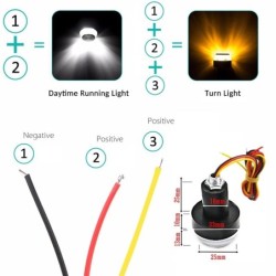 Motorcycle handlebar end - LED turning light - waterproof - 2 piecesTurning lights