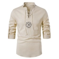 CamisetasCamisa de algodón de manga larga - con cuello alto