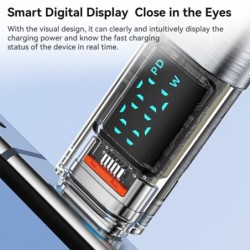 USB C to type C cable - fast charging - data transmission - with LCD display - 60W / 100WCables