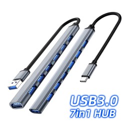 HubTipo-C / USB A - HUB USB 3.0 - OTG - 4/7 puertos - divisor - adaptador