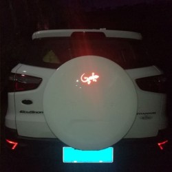 PegatinasAdhesivo reflectante para coche - patrón de gecko - 2 piezas