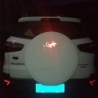 PegatinasAdhesivo reflectante para coche - patrón de gecko - 2 piezas