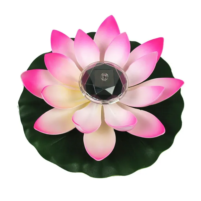Solar powered flower - lotus shape - LED - fountain / pond floating decorationSolar lighting