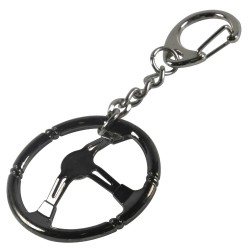 Metal keyring with steering wheelKeyrings