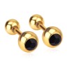 Small earrings with ball / zirconiaEarrings