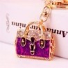Golden crystal bag - keychainKeyrings