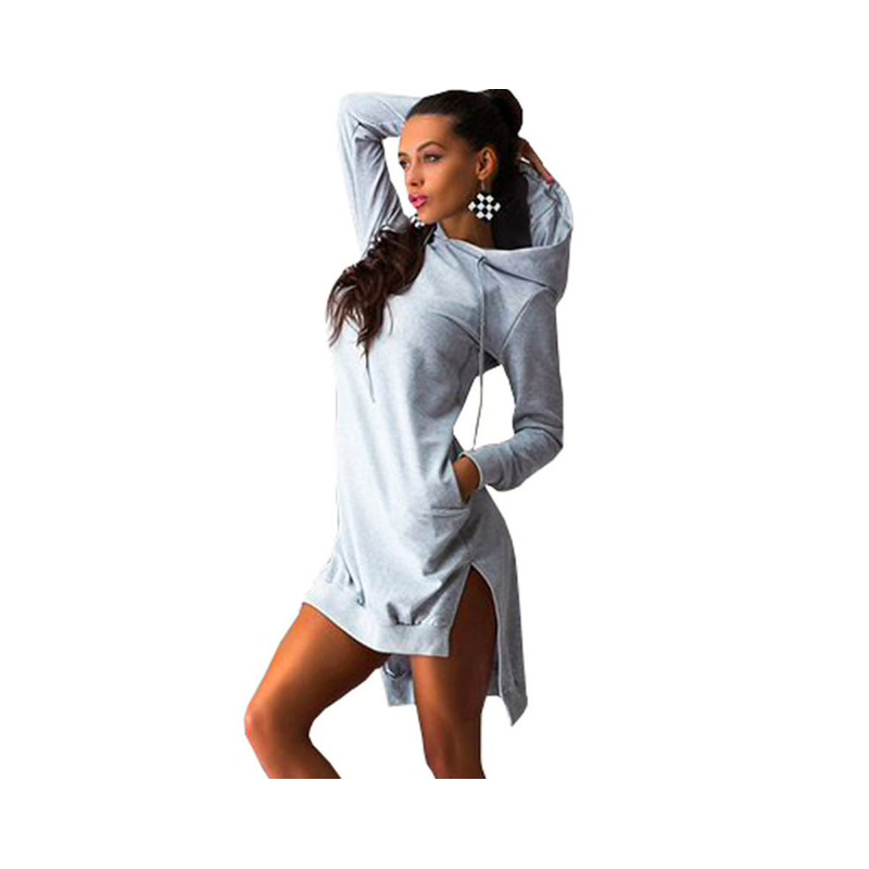 Hoodies & JerséisVestido con capucha para mujer - jersey largo Hoodies & JerséisVestido con capucha para mujer - jersey largo