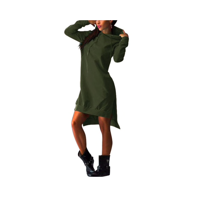 Hoodies & JerséisVestido con capucha para mujer - jersey largo Hoodies & JerséisVestido con capucha para mujer - jersey largo