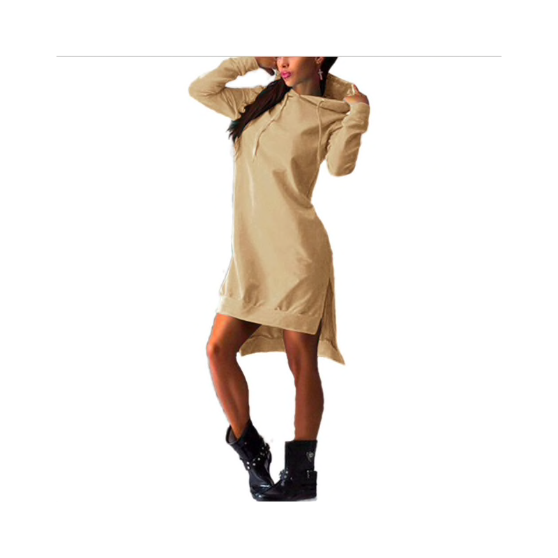 Hoodies & JerséisVestido con capucha para mujer - jersey largo Hoodies & JerséisVestido con capucha para mujer - jersey largo