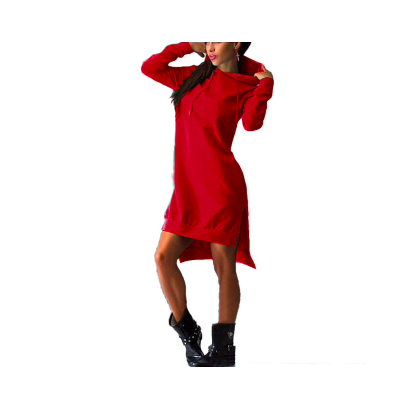 Hoodies & JerséisVestido con capucha para mujer - jersey largo Hoodies & JerséisVestido con capucha para mujer - jersey largo