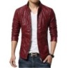 ChaquetasChaqueta de cuero delgada - con cremalleras / bolsillos