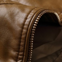 Slim leather jacket - with zippers / pocketsJackets