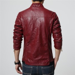 ChaquetasChaqueta de cuero delgada - con cremalleras / bolsillos