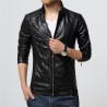 Slim leather jacket - with zippers / pocketsJackets