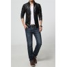 ChaquetasChaqueta de cuero delgada - con cremalleras / bolsillos