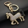 Crystal golden horse - keychainKeyrings