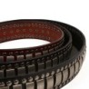CinturonesCinturón de cuero estilo punk - remaches de metal / hebilla cuadrada