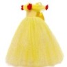 DisfracesVestido elegante con hombros descubiertos - Disfraz de niña amarillo