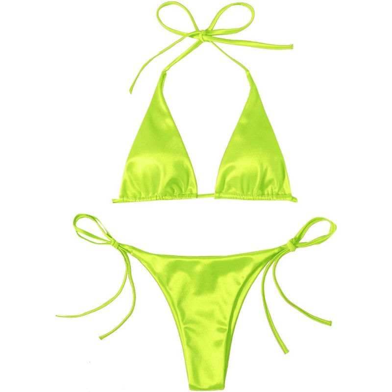 Baño y ropaConjunto de bikini sexy - efecto de color metalizado