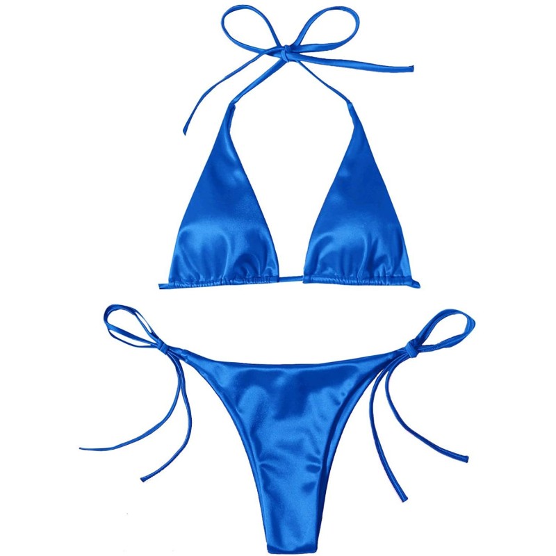 Baño y ropaConjunto de bikini sexy - efecto de color metalizado