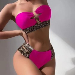 Baño y ropaConjunto de bikini sexy - adornos de metal