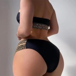 Baño y ropaConjunto de bikini sexy - adornos de metal