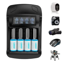 BateríasBatería 16340 CR123A - recargable - 3.7V - 800mAh - con cargador