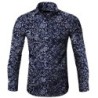CamisetasCamisa de manga larga de moda - estampado floral - ajuste delgado