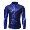 CamisetasCamisa de manga larga metalizada brillante - con adornos de lentejuelas