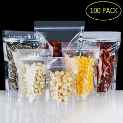 Bolsas de almacenamientoBolsas de almacenamiento de plástico transparente - zip-lock - 100 piezas