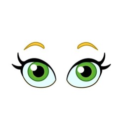 Vinyl car sticker - big green eyesStickers