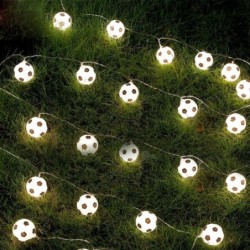 Día de San ValentínGuirnalda de cuerdas LED - con balones de fútbol - alimentado por batería