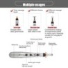 MasajeBolígrafo de masaje eléctrico multifunción - acupuntura - alivio del dolor - rodillo de belleza - con luz láser