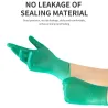 Salud & BellezaGuantes desechables de nitrilo - multiusos - impermeables - verde - 100 piezas