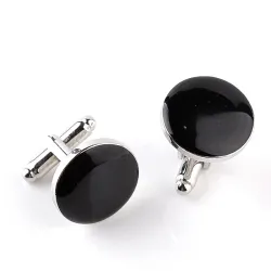 GemelosGemelos de plata redondos clásicos