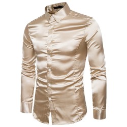 CamisetasCamisa manga larga satinada