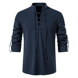 CamisetasCamisa clásica manga larga - escote anudado
