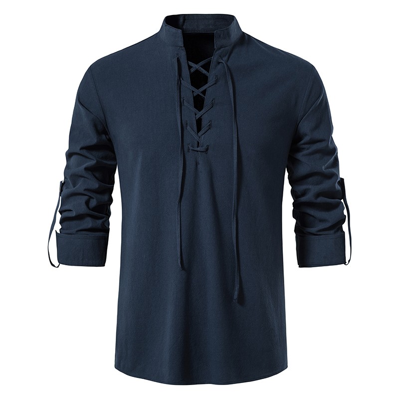 CamisetasCamisa clásica manga larga - escote anudado